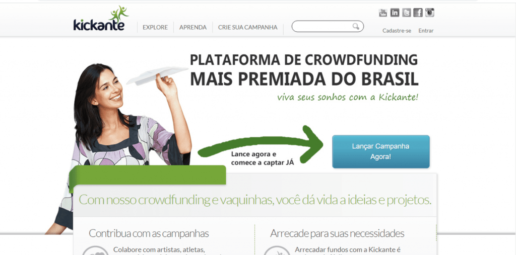 Kickante, plataforma de crowdfunding