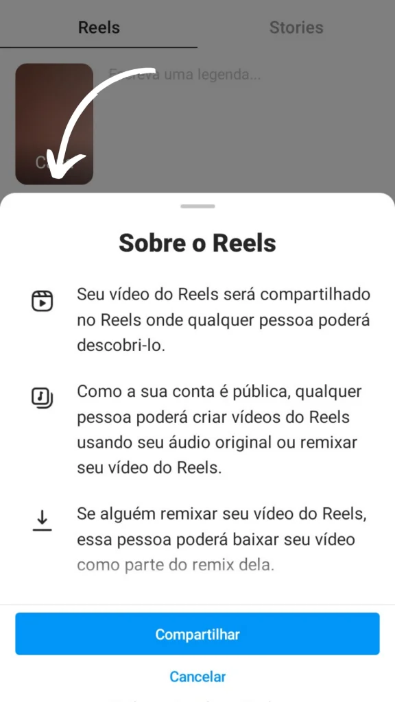 Reels no Instagram